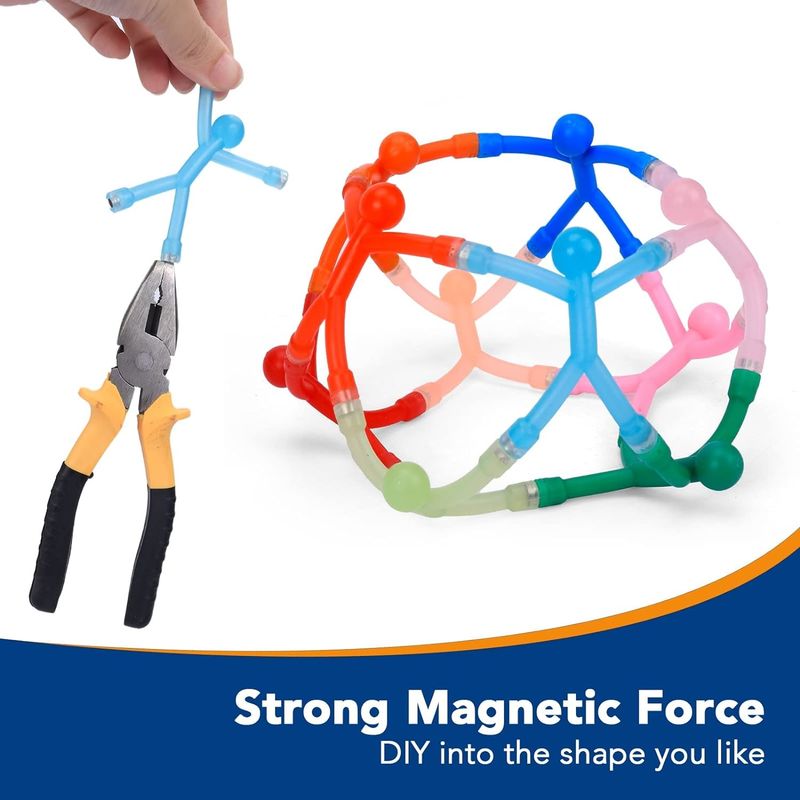 10PCS Magneti per frigoriferi umanoidi Giocattoli magnetici colorati per bambini e decorazioni