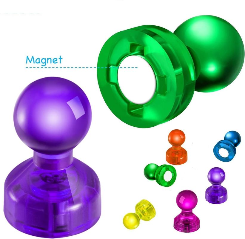 60PCS Colorevoli Strong Magnetic Thumbtacks Magneti da lavagna per l'insegnamento in classe