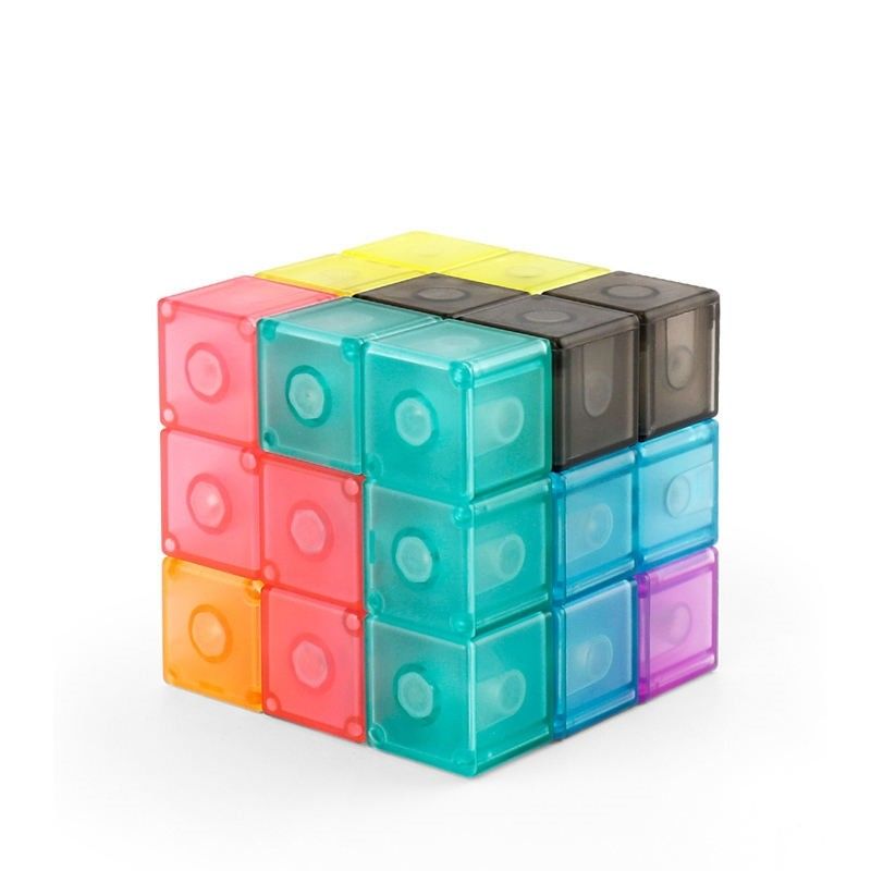 Cubo di Rubik Magnetico 3D Cubo di puzzle magnetico set di 7 forme multiple per bambini