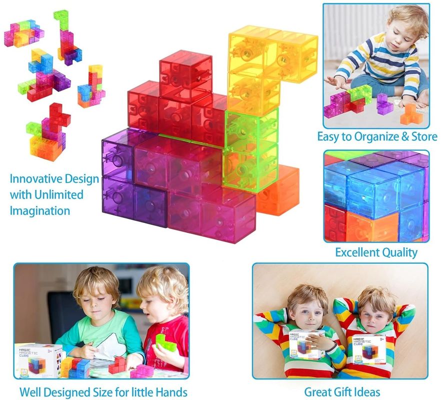 Cubo di Rubik Magnetico 3D Cubo di puzzle magnetico set di 7 forme multiple per bambini