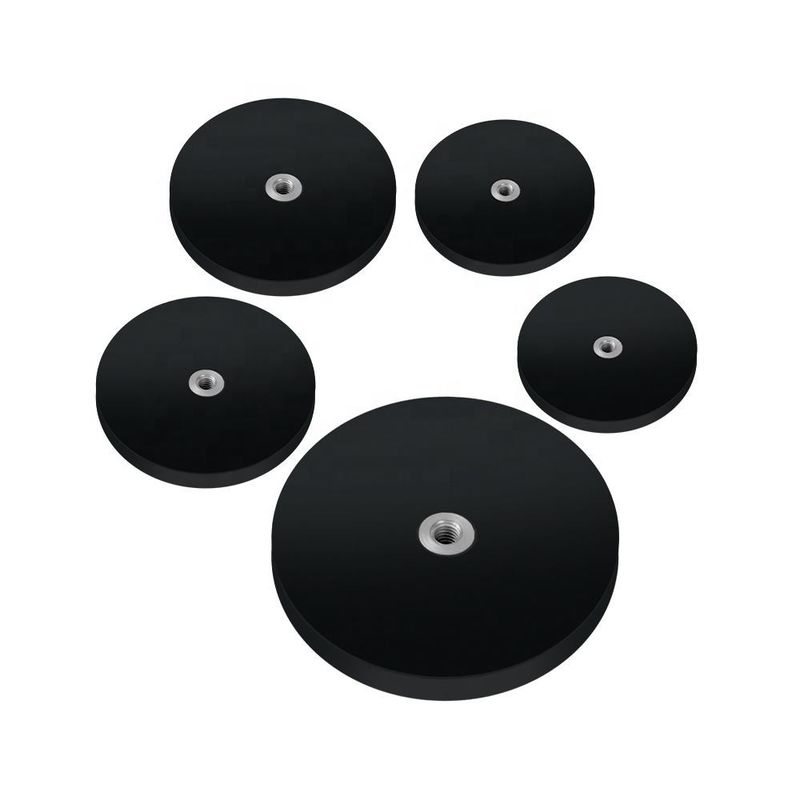 Tipo TT Magnete nero gommato Magneti ricoperti di gomma Alta durata