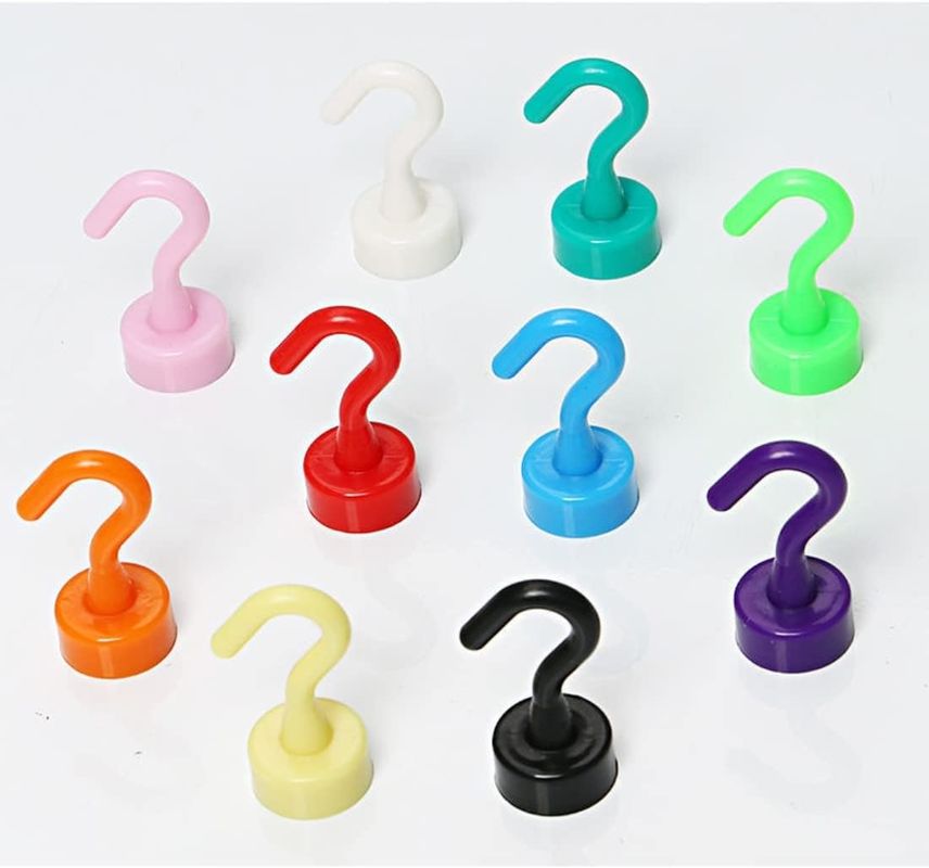 Colori decorativi Magnetic Hooks Magnetic Garage Hooks Certificato ISO FDA