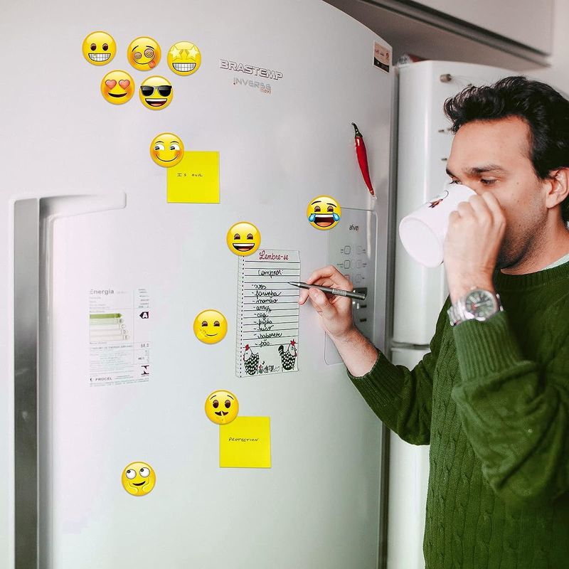 54pcs Magneti emoji carini per il frigorifero Magneti da lavagna
