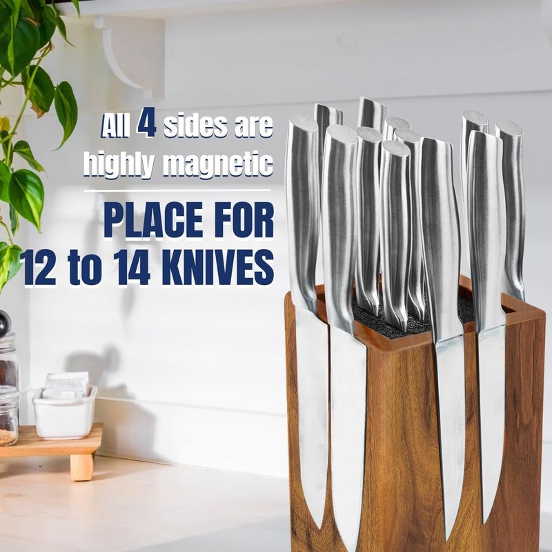 Dispositivo per il taglio del coltello magnetico di grande capacità per il piano della cucina