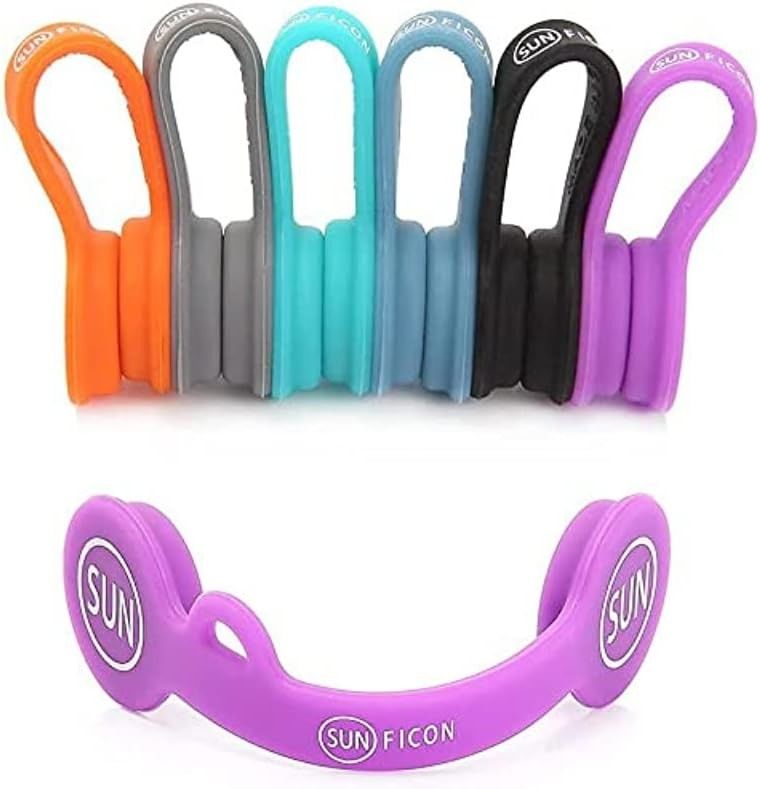 6PCS Organizzatore di cavo magnetico Color Tenitore di cavo per auricolari per Home Office School