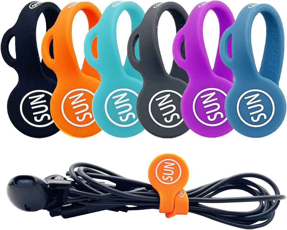 6PCS Organizzatore di cavo magnetico Color Tenitore di cavo per auricolari per Home Office School