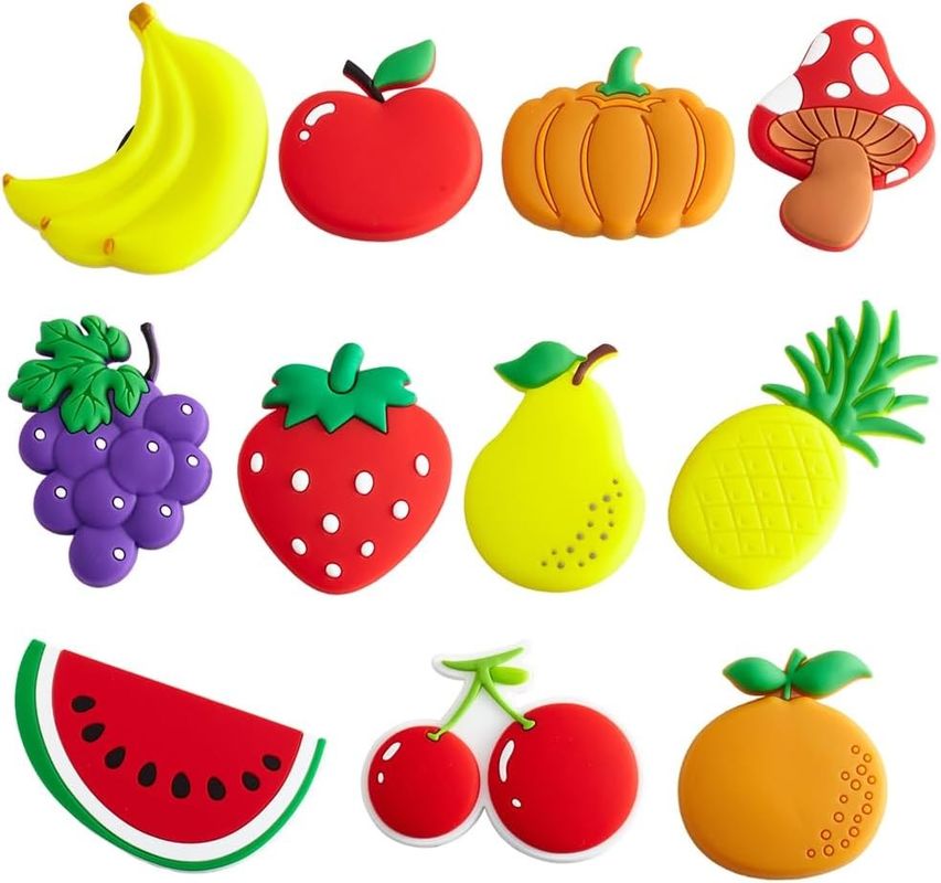 Magneti decorativi impermeabili Magneti frigoriferi in PVC Adesivi con design di frutta carino