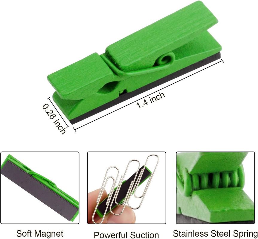 30Pcs Multicolore Clips Magnetiche Personalizzate Per Whiteboard Frigo di ufficio didattico