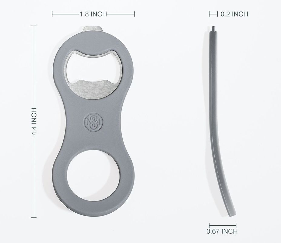 FDA 2 in 1 Apri bottiglie di birra magnetica per frigorifero e camper con catturatore di tappo