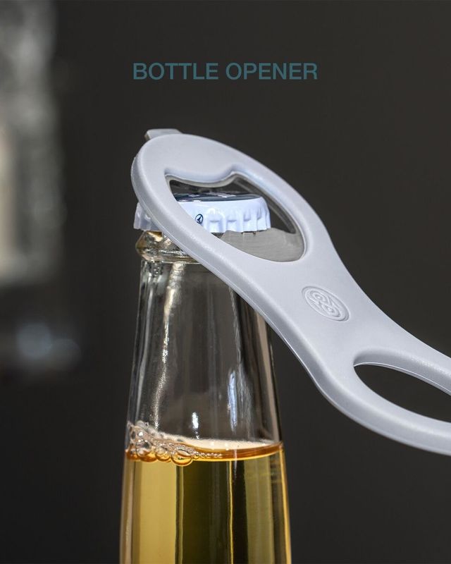 FDA 2 in 1 Apri bottiglie di birra magnetica per frigorifero e camper con catturatore di tappo