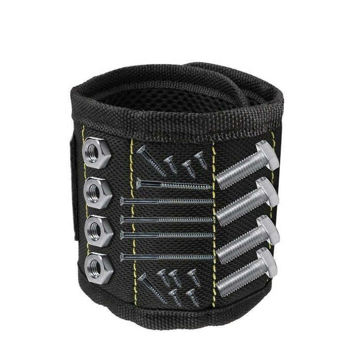 Fascia di polso regolabile magneticamente con magneti forti per assorbire viti e trapano