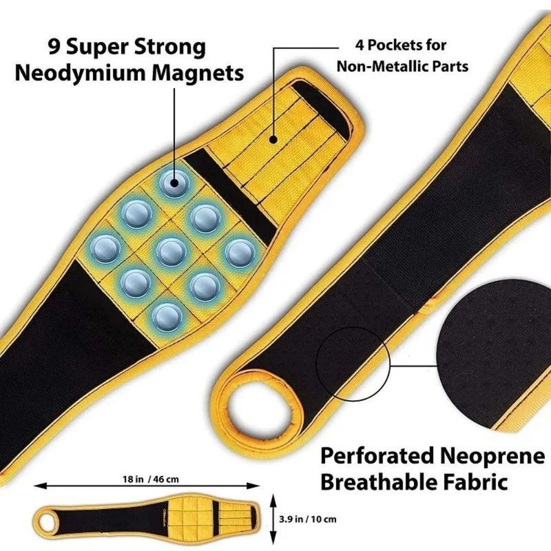 Pallone magnetico con borsa per attrezzi portatile a magnete per la conservazione degli attrezzi