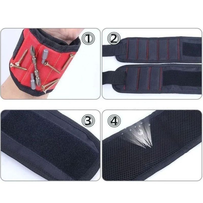 Magneti forti Tenere Chiodi Foratura Bit Noci cintura di stoccaggio Strappo tenitore utensile organizzatore a mano