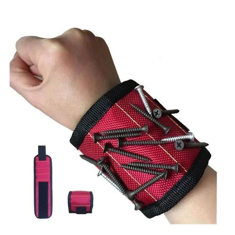 Bracciale Magnetica Magneti Forti Bracciale Tenuta Chiodi Foratura Bit Velocità Portatore Strumento di stoccaggio Polso
