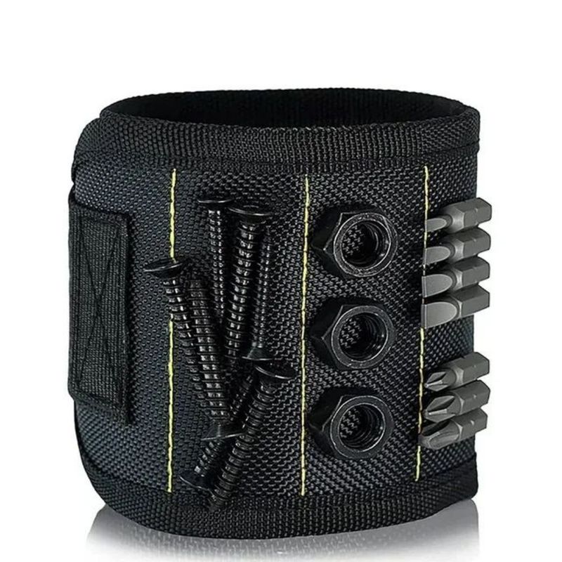Borsa per utensili multifunzionale di tessuto di nylon braccialetto magnetico portautensili Borsa per utensili per elettricisti