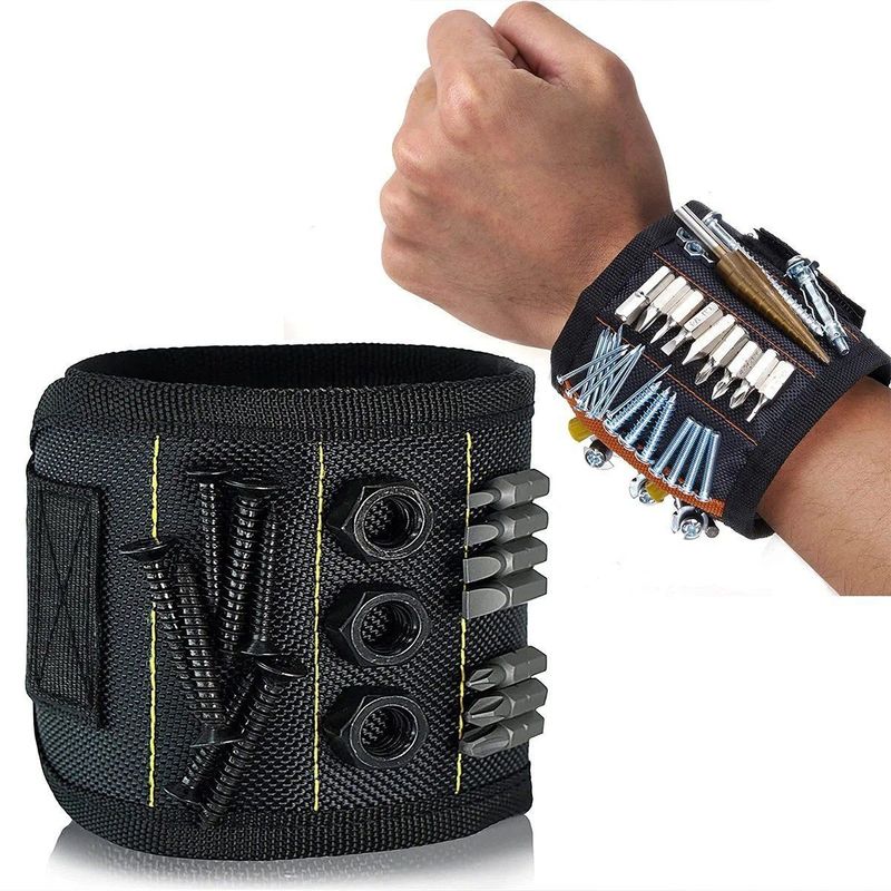 Magneti forti Braccialetto per la presa di viti Chiodi per la trivellazione Bits bracciale portautensili cinture