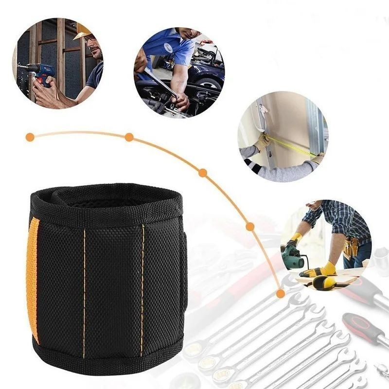Fascia di supporto al polso magnetica con magneti forti per la presa di viti