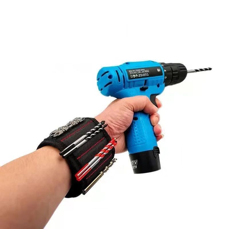 Braccialetto magnetico ecologico con magneti forti e attrezzo telescopico per tenere le viti nei progetti di lavorazione del legno