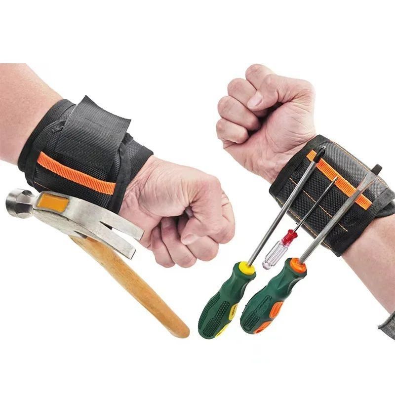 Camuffamento Magnetico Fascia di supporto per polso Magneti forti per tenere viti Chiodo Braccialetto cintura supporto