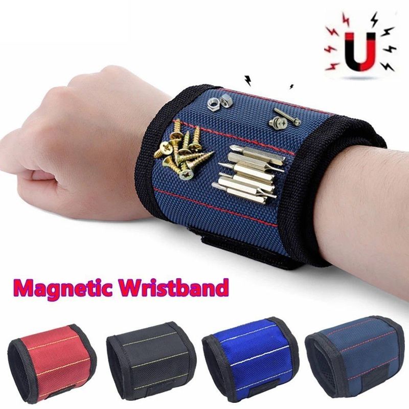 Kit di attrezzi con bracciale magnetico portatile Stringa di attrezzi con bracciale magnetico forte con attrezzi telescopici attrezzi per il ritiro attrezzi per la lavorazione del legno accessori di riparazione