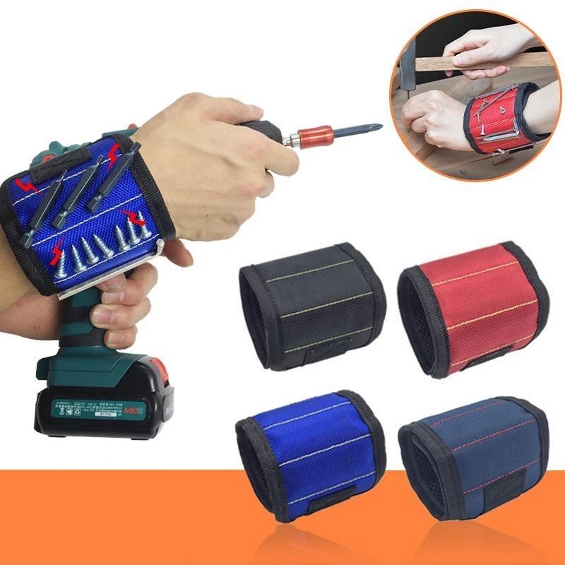 Kit di attrezzi con bracciale magnetico portatile Stringa di attrezzi con bracciale magnetico forte con attrezzi telescopici attrezzi per il ritiro attrezzi per la lavorazione del legno accessori di riparazione