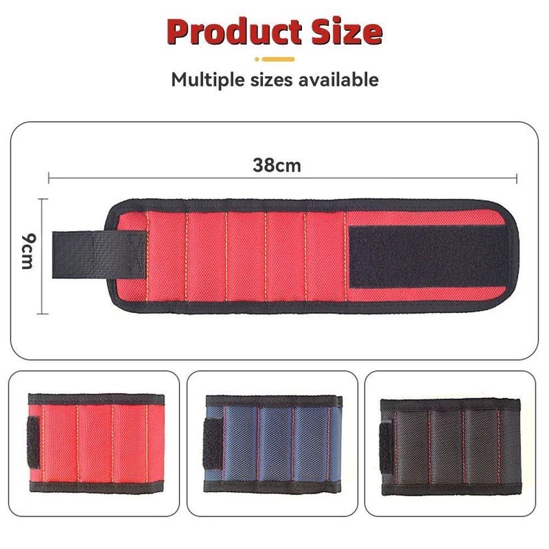 Kit di attrezzi con bracciale magnetico portatile Stringa di attrezzi con bracciale magnetico forte con attrezzi telescopici attrezzi per il ritiro attrezzi per la lavorazione del legno accessori di riparazione