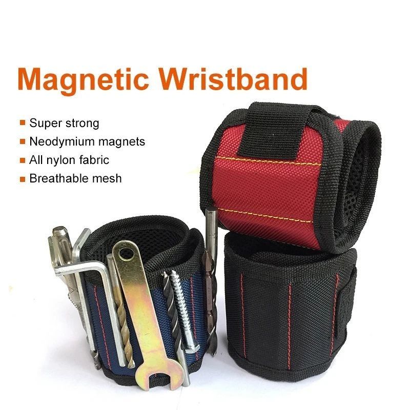 Borsa utensili portatile e braccialetto magnetico personalizzato con magneti forti per elettricisti