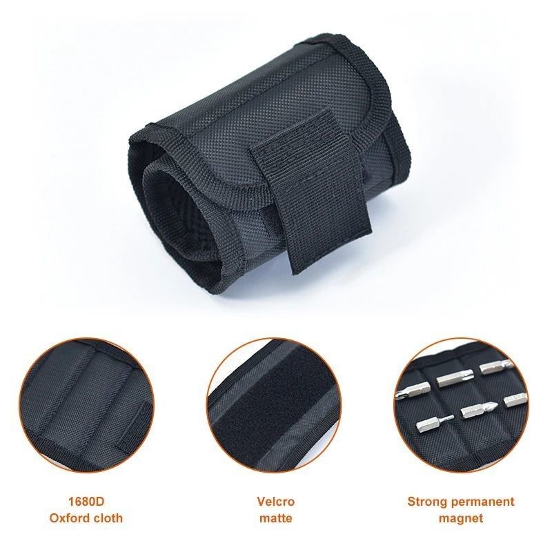 Borsa utensili portatile e braccialetto magnetico personalizzato con magneti forti per elettricisti