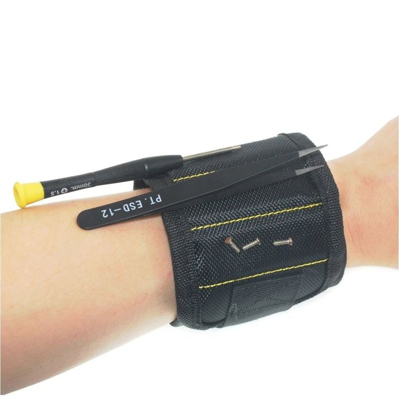 Stringente Magnetico Bracciale Borsa Strumento Oxford Stoffa Fascia Portatile viti Unghie Strumento