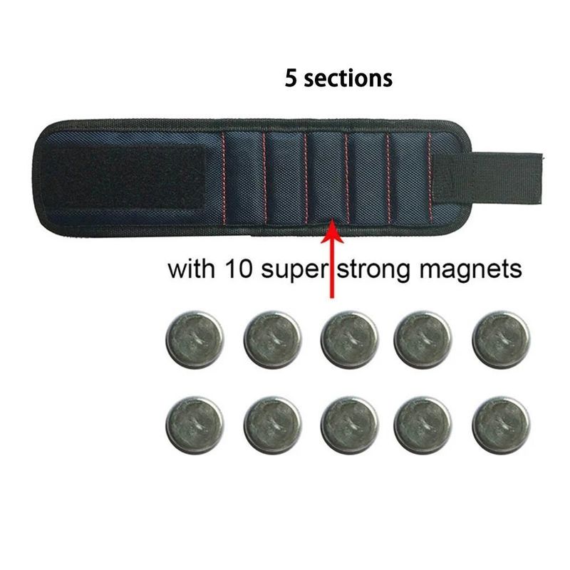 Consigliere magnetico Portable Magnetic Tool Bag for Screw Nail Nut Bolt Drill Bit Repair Kit