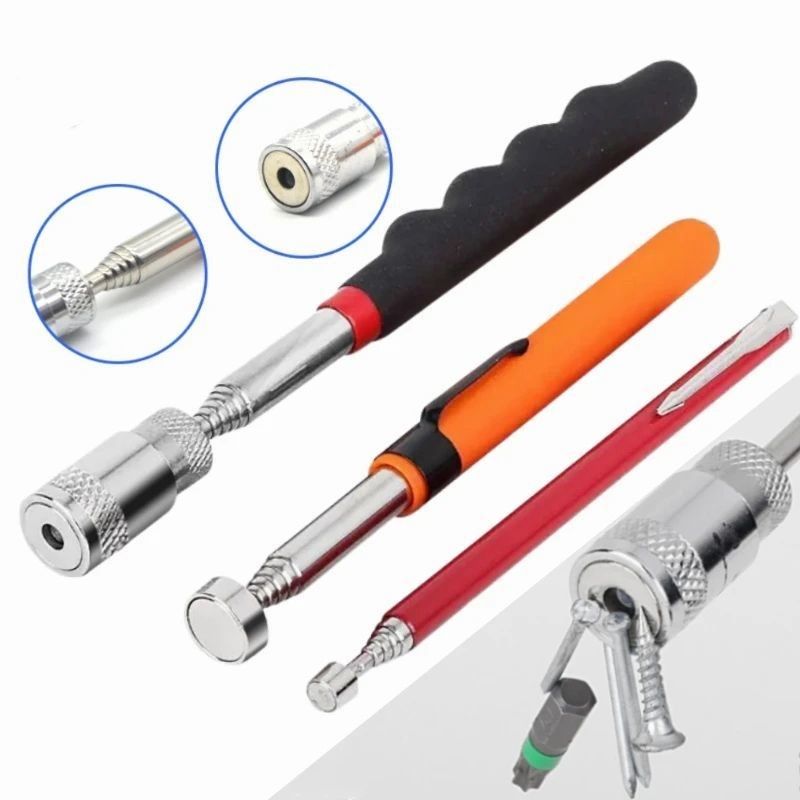 Penna magnetica telescopica con strumento di raccolta leggero portatile a magnete strumento estensibile a lunga portata per raccogliere attrezzi