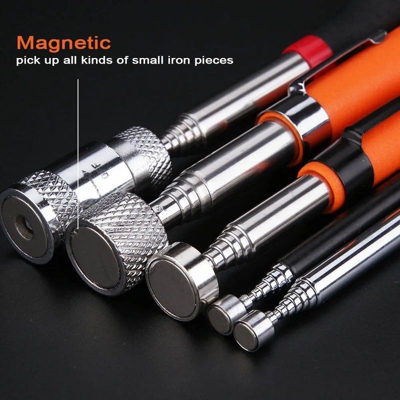Penna magnetica telescopica con strumento di raccolta leggero portatile a magnete strumento estensibile a lunga portata per raccogliere attrezzi