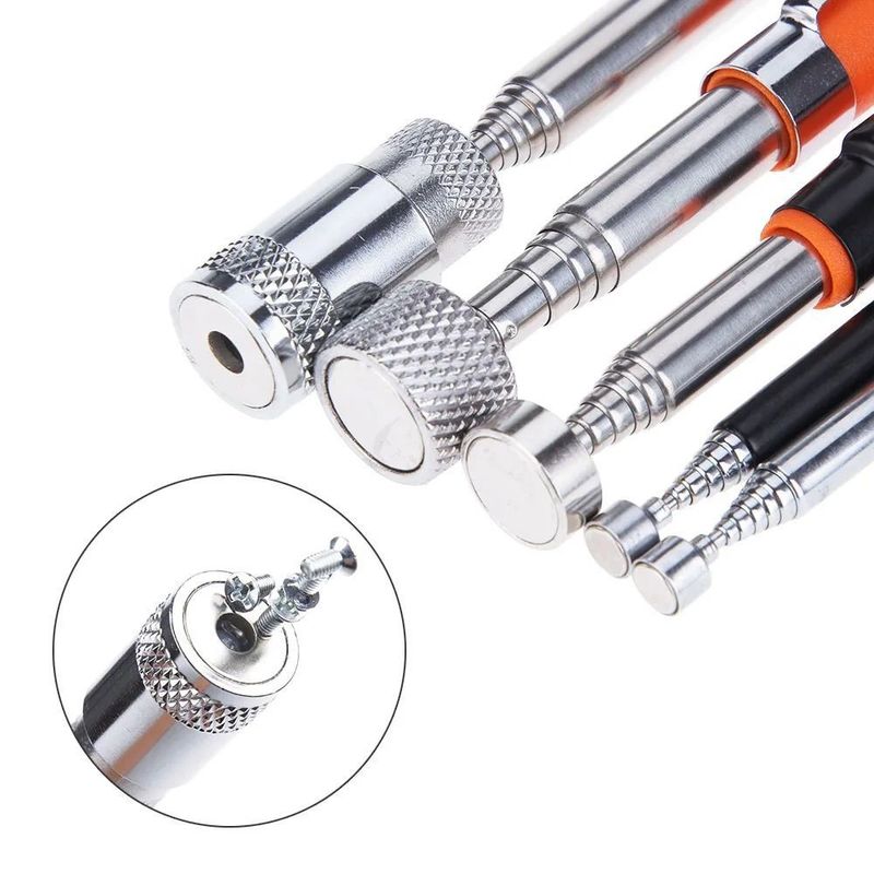 Penna magnetica telescopica con strumento di raccolta leggero portatile a magnete strumento estensibile a lunga portata per raccogliere attrezzi