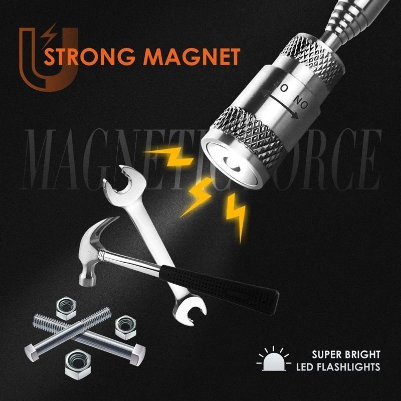 Strumenti di raccolta magnetici telescopici Appoggio luce a LED regolabile estensibile penna a lungo raggio Strumento utile