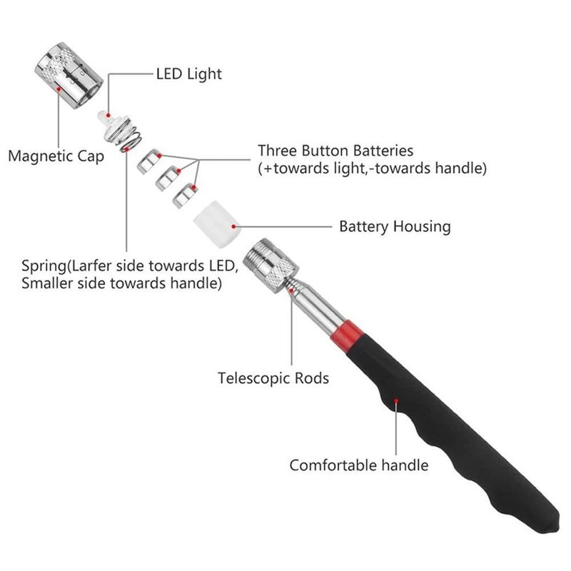 Telescopico Magnetic Pen con leggero Mini Magnet portabile pick up Tool estensibile Pickup Rod Stick per il pick up