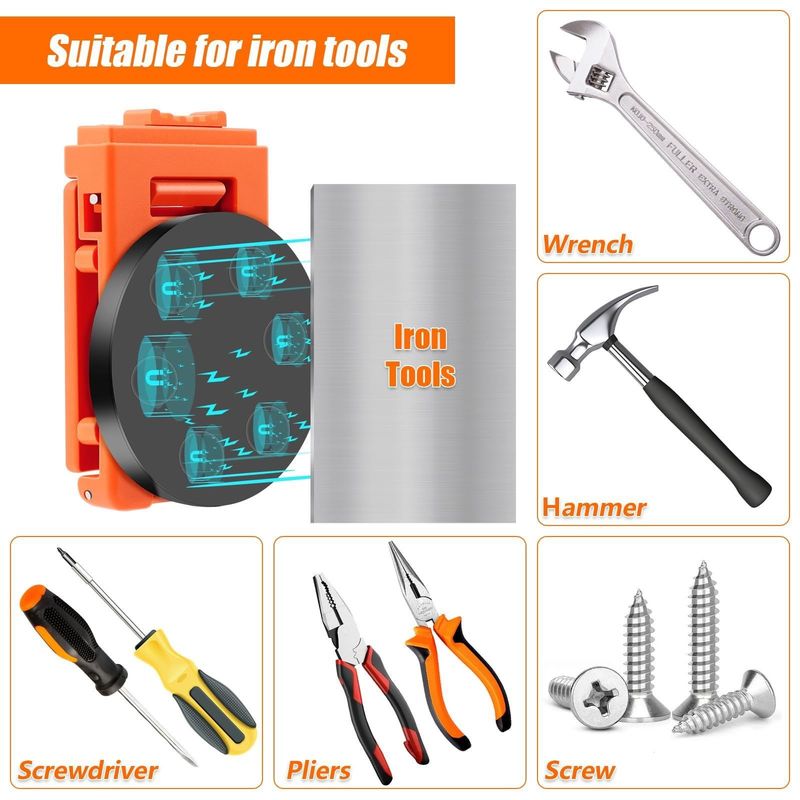 Agganci per cinture magnetiche, agganci per cinture per utensili pesanti Agganci per cinture per utensili pesanti Agganci per cinture magnetiche non scivolanti Agganciatore per cinture magnetiche per cacciavite a martello
