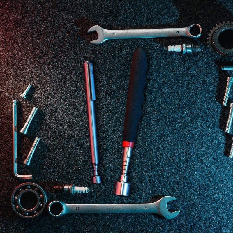 Strumento di raccolta con luce a LED Magnetic Rod Magnetic Rod Metal Parts Magnetic Tool Telescopic Pickup