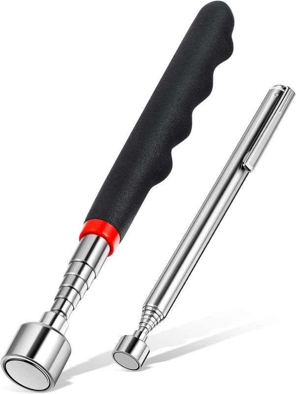 Strumento di raccolta magnetica bastone di raccolta telescopica e specchio di ispezione rotante a 360 gradi con luce a LED