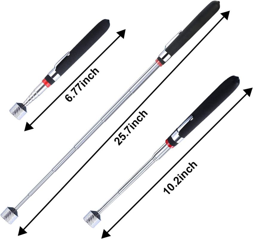 Strumento di raccolta magnetica bastone di raccolta telescopica e specchio di ispezione rotante a 360 gradi con luce a LED