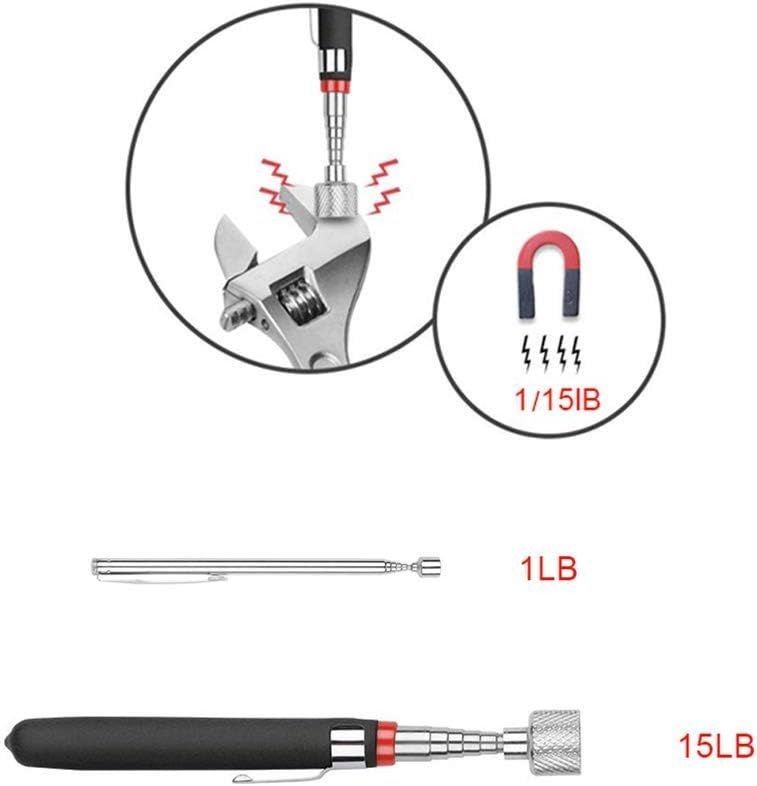 Telescopic Magnetic Pick Up Tool Strumento utile per viti Noci Pini, spazzini magnetici