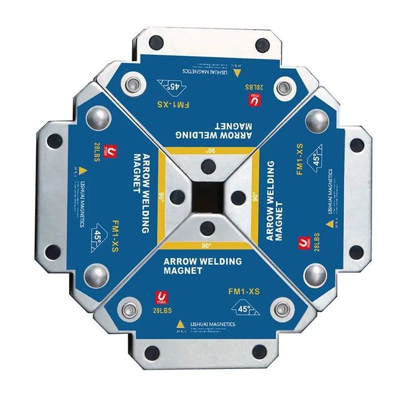 Fissatore di saldatura magnetica 45° 90° 135° Multi-Angolo Magnet Weld Positioner Ferrite Locator Ausiliario Strumenti posizionatore di saldatura