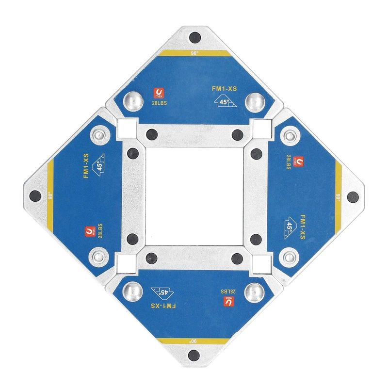Fissatore di saldatura magnetica 45° 90° 135° Multi-Angolo Magnet Weld Positioner Ferrite Locator Ausiliario Strumenti posizionatore di saldatura