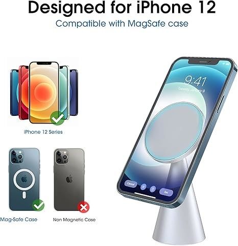 Supporto per telefono magnetico Compatibile con iPhone 13 e iPhone 12, Mini, Pro e Pro Max, portaalluminio regolabile