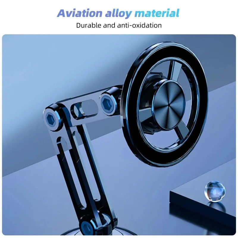 360° ruota Tenitore di telefono per auto magnetico forte per Magsafe Sosta telefonica pieghevole Magnete di ventilazione montato Supporto GPS per telefono 14 13