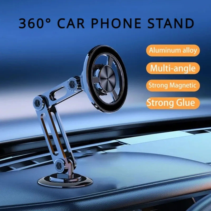 360° ruota Tenitore di telefono per auto magnetico forte per Magsafe Sosta telefonica pieghevole Magnete di ventilazione montato Supporto GPS per telefono 14 13