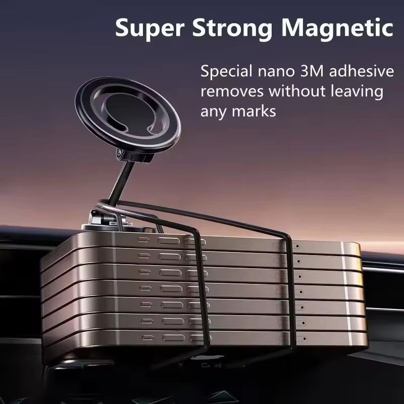 1080 Magnetic Car Phone Holder Magnet Car Bracket Mount Cell Smartphone Support in Car Per iPhone 15 14 13 12 11 Samsung